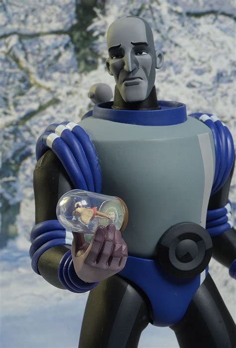 An Action Figure Holding A Plastic Object In His Hand And Looking At