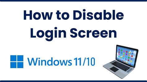 How To Disable Login Screen On Windows 10 Youtube