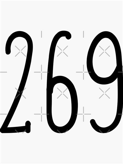 269 Area Code Zip Code Location Black And White Sticker For Sale By