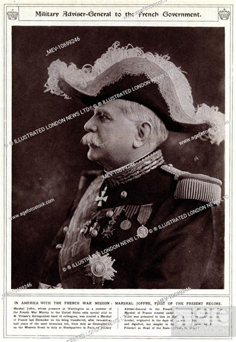 Marshal Joseph Jacques Cesaire Joffre 1852 1931 Member Of The