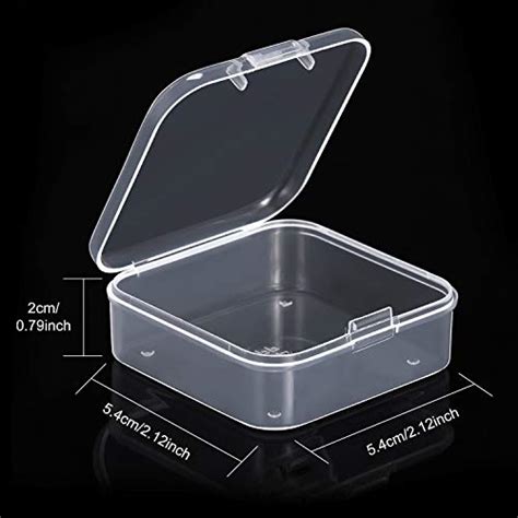 Storage Boxes Satinior 12 Pack Small Rectangle Clear Plastic Containers