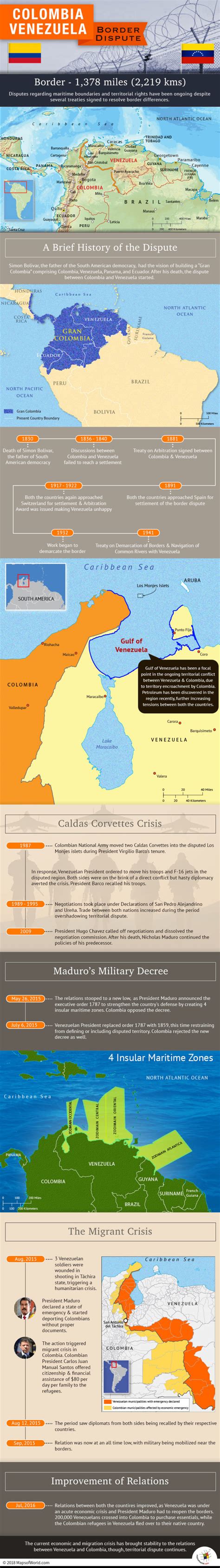 'it's worse for residents when a region is contested than when it is controlled by one of these armed groups.'. What is the Colombia/Venezuela border dispute? - Answers