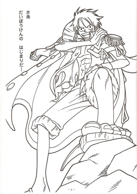 Pin de marjolaine grange em coloriage one piece  Desenhos de anime