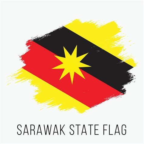 Malaysia State Sarawak Vector Flag Design Template 21969123 Vector Art