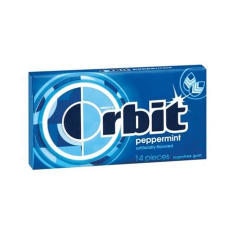 Orbit Sugar Free Peppermint Chewing Gum 14 Pc Case Of 12 Each Pack