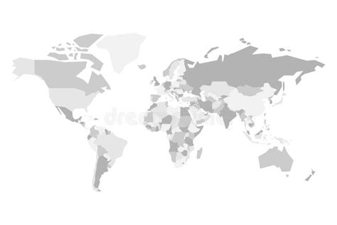 Blank World Map Grey Stock Illustrations 3592 Blank World Map Grey