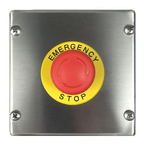 Stainless Steel Emergency Stop Button Assembly 1nc Tro Pacific