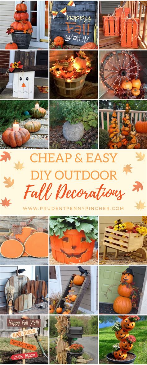 50 Cheap And Easy Diy Outdoor Fall Decorations Prudent Penny Pincher