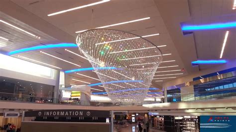 Atlanta Airport Terminal F Million Dollar Chandelier Sparkles Like