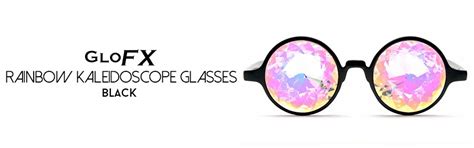 glofx kaleidoscope glasses rainbow rave prism black uk toys and games