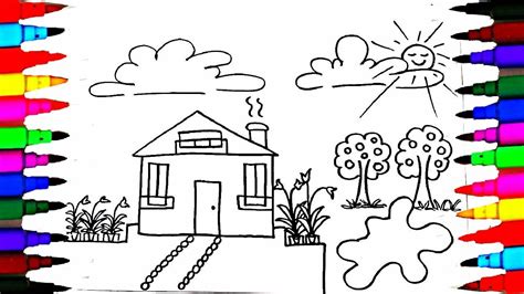 Or scroll down the page for a list of more free, printable coloring pages. How To Draw and Paint Kids Playhouse - Learning Coloring ...