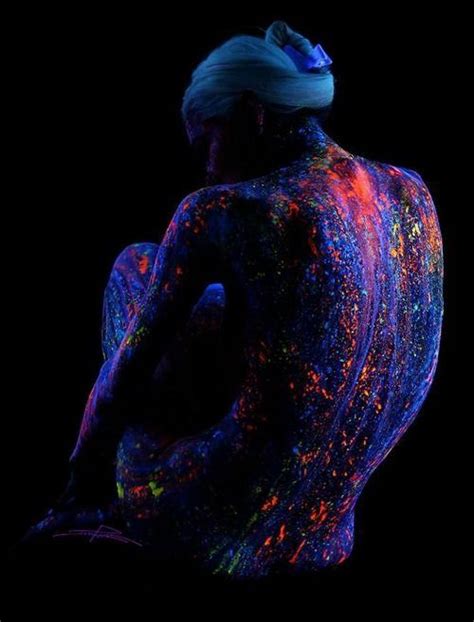 Black Light Bodyscapes By John Poppleton Neon Pinterest Body Art