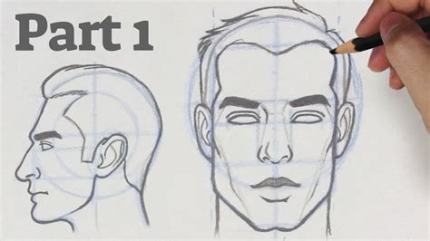 How To Draw A Face From Any Angle Part 1 Front And Side View