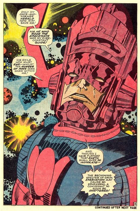Fantastic Four 74 Galactus Splash Page 1968 Kirby Marvel Comic Books