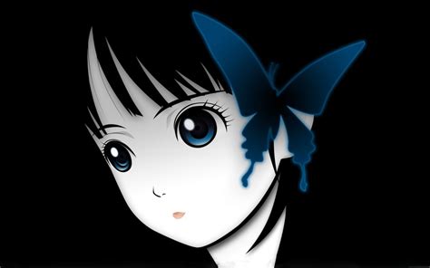 Cute Girl Face With Butterfly Hd Anime Wallpapers For