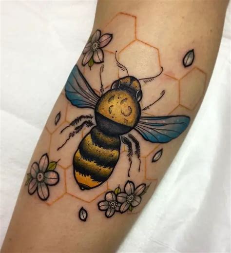 21 Cute Bee Tattoos Trendy Pins
