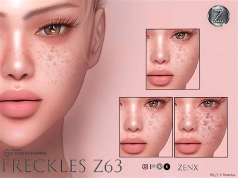 The Sims Resource Zenx Freckles Z63hq