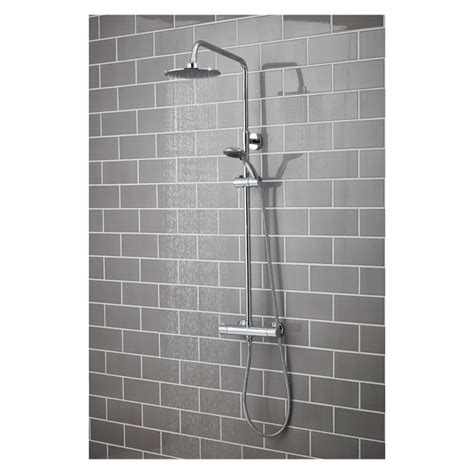 Sphere Thermostatic Bar Shower Mixer With Rigid Riser Selco