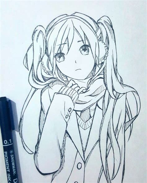 Hatsune Miku Anime Fanart Drawing Anime Drawings Anime Sketch