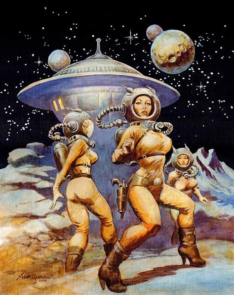 Space Girls By Don Marquez Scifi Fantasy Art Retro Futurism S Sci Fi Art