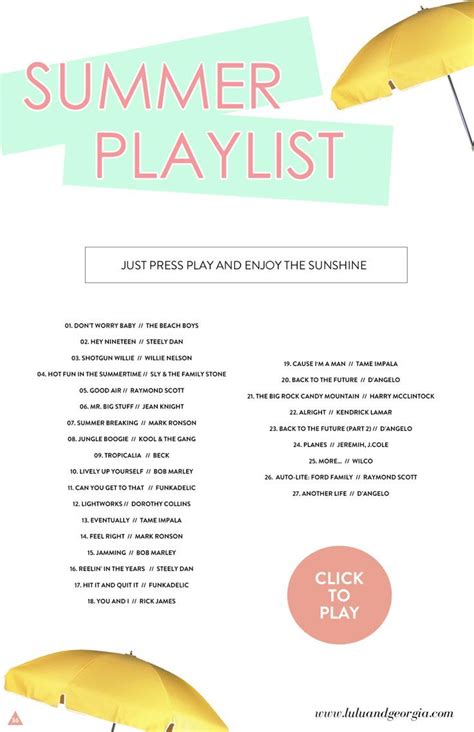 Summer Playlist Perfect For Your Road Trip Or Lounging By The Pool
