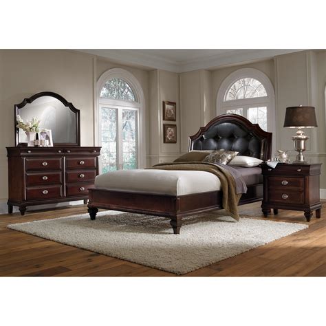 If you are using mobile phone, you could also use menu drawer from browser. Manhattan 6-Piece Queen Bedroom Set - Cherry | American ...