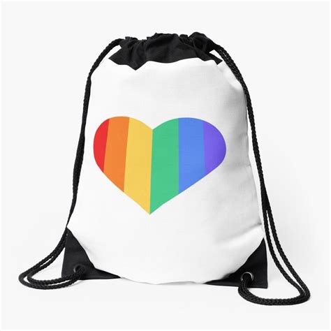 backpack bags duffle bag pride parade lgbtq pride rainbow heart parades woven fabric