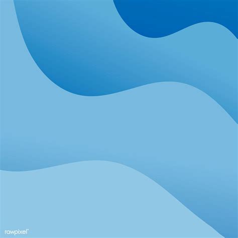 Blue Flowing Abstract Background Vector Free Image By