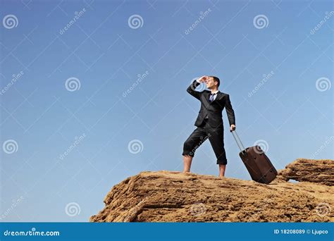 Lost Businessman Searching For A Way Stock Image Image 18208089