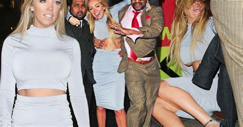 Aisleyne Horgan Wallace Flashes Her Boobs As Shes Escorted Out Of
