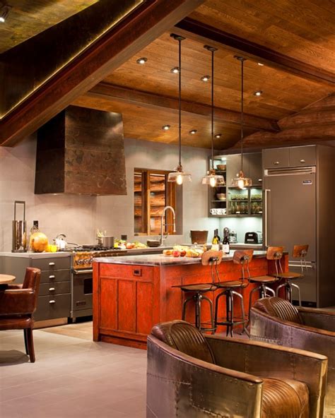 15 Extraordinary Modern Industrial Kitchen Interior Designs