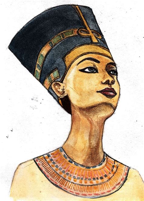 Egyptian Drawings Nefertiti Art Ancient Egypt Art