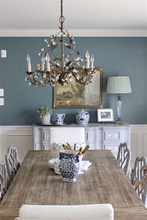 Elegant Blue Dining Room Reveal My Life From Home