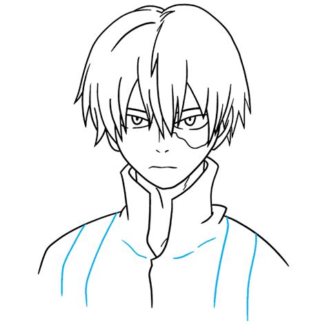 How To Draw Shoto Todoroki From My Hero Academia Really Easy Drawing