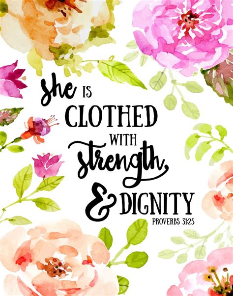 For it is a wise woman that is blessed, and let her praise the fear the lord. She Is Clothed With Strength And Dignity Bible Verse @WL41 ...