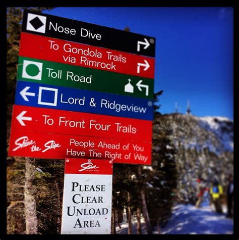 Stowe Mountain Toll Road Highway Signs Vermont