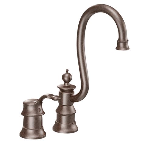 Shop Moen Waterhill Oil Rubbed Bronze 1 Handle Bar And Prep Faucet At