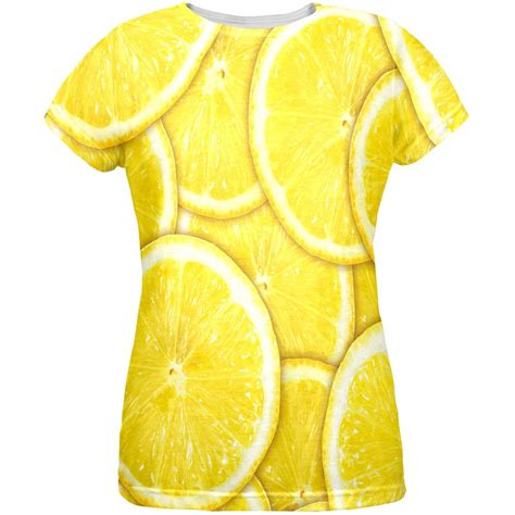 Lemon Lemons Citrus All Over Womens T Shirt T Shirts For Women Women