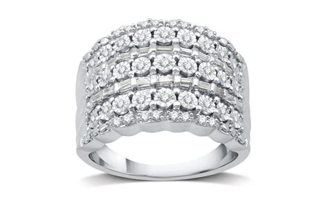 Up To 89 Off On 1 2 CTTW Diamond Ring By DeCarat Groupon Goods