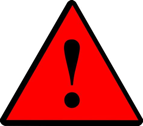 Red Warning Sign Png Png Image Collection