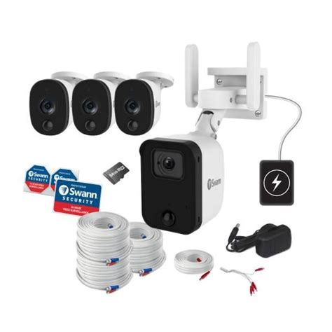 Swann Fourtify 4 Camera Perimeter Security System With Three 1080p Dvr