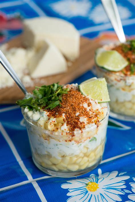 Place corn in a saucepan and cover with salted water; Vasolote: Spicy Corn in a Cup - Nibbles and Feasts