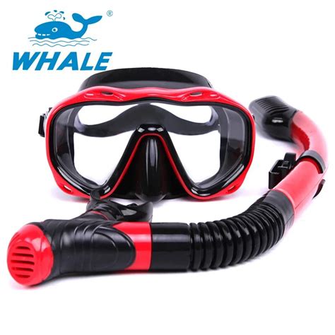 Whale Brand Adults Professional Scuba Diving Mask Snorkel Set Swimming