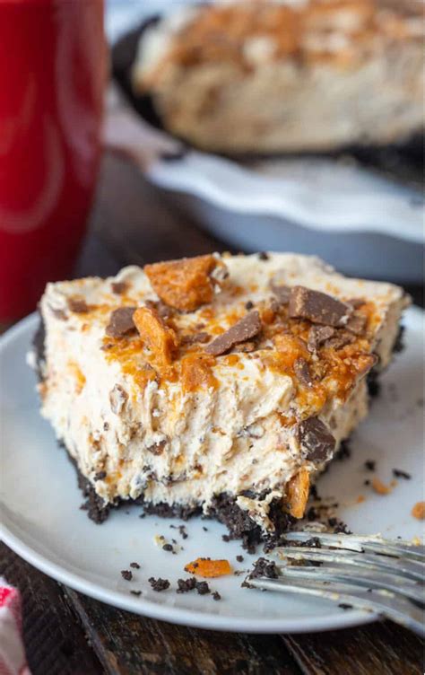 No Bake Butterfinger Pie Recipe Butter Your Biscuit