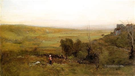 The Valley Tonalist George Inness Painting In Oil For Sale