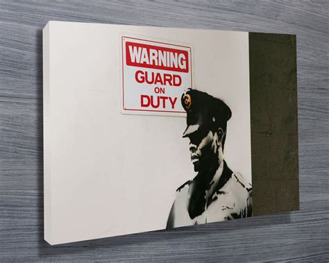 Instagram post by banksy • december 10, 2020 at 08:18am pst. Banksy Guard on Duty | Quality Wall Art