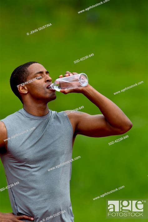 Man Drinking Water After Workout Stock Photo Picture And Royalty Free