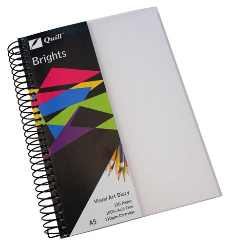 Quill Visual Art Diary Pp 110gsm A5 120 Pages Frost Hamelin Brands
