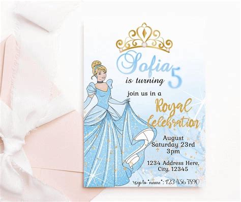 Cinderella Birthday Invitation Mama Life Printables