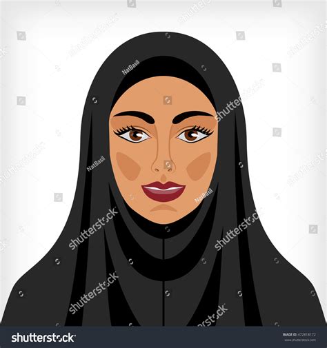 Muslim Woman Chador Vector Illustration Eps Stock Vector Royalty Free 472818172 Shutterstock